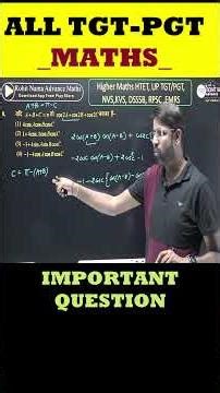 👉 Trigonometry Question | TGT PGT Maths | Important Identity #shorts #maths #rohitnama #maths #pgt