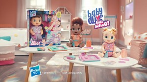 NEW Baby Alive Lulu Achoo! When she sneezes, she even moves her hands up towards her face! The toy doctor station shows what she needs to feel better. Is it a tissue for her red nose? Or imaginary medicine with her spoon? With eyes that open and close, Lulu Achoo features 50+ reactions to show how she’s feeling -- including sounds, movements, and red LED lights on her nose and forehead. Bring home your own Lulu Achoo today - https://bit.ly/3mJm8kl | Hasbro Singapore | Facebook