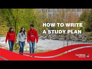 Video 4. Applying for Your Study Permit: How to Write a Study Plan