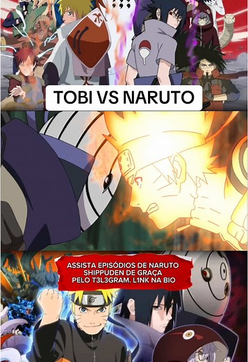 TOBI VS NARUTO #naruto #anime #akatsuki #sasuke #minato #madara #obito #narutoshippuden