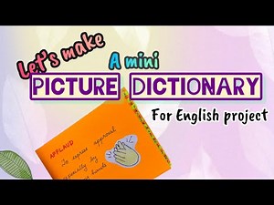 DIY Mini Dictionary for English school project | TLM English Grade 4