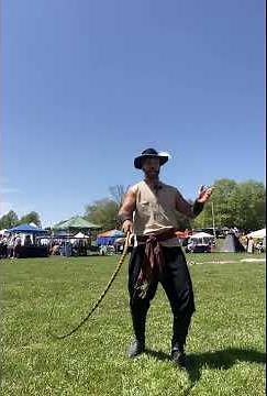 Quick basics on how to crack a bull whip #bullwhip #whip #crack #skills