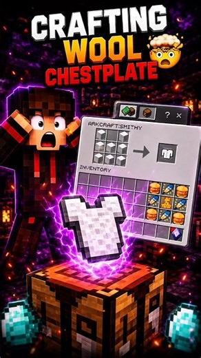 Carfting ultimate chestplate moment 🤯 #minecraft #shorts #youtube