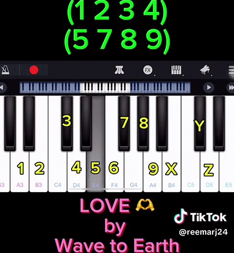 LOVE by Wave to Earth Easy Piano Tutorial