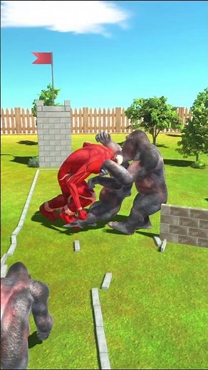 Goro team vs Colossal Titan - Animal Revolt Battle Simulator