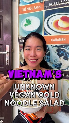 Unique Vietnamese Rice Noodle Salad in Hanoi
