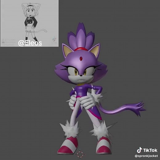 Animating Blaze the Cat's Dance with Blender