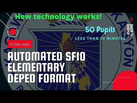 AUTOMATED SF10 FOR ELEMENTARY SY 2021-2022 (Updated)