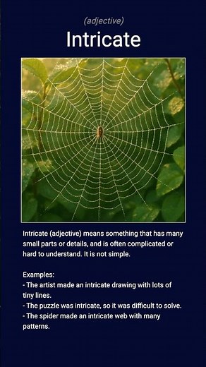 English word 'intricate' adjective C1