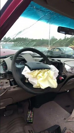 10th Gen '97-'04 F150 Front End Collision, Real World Crash Test #junkyardfind #shorts #short