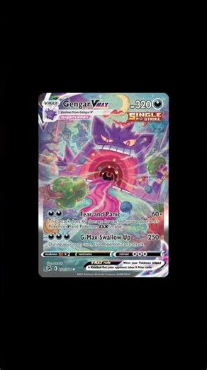Fusion Strike 👻 Gengar VMAX Extended Art ✌️ #gengar
