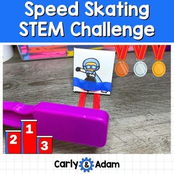 Speed Skating Winter Games STEM Activity 2026 Kindergarten, 1st Grade, 2nd Grade