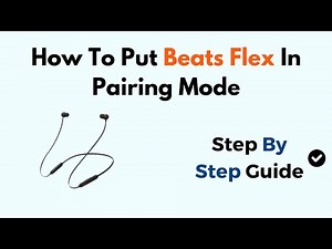 How To Put Beats Flex In Pairing Mode