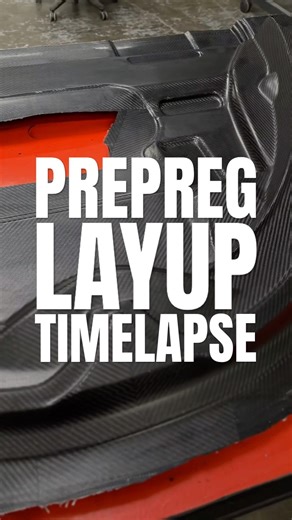 PREPREG LAYUP TIMELAPSE #carbonfiber #engineering #compositematerials