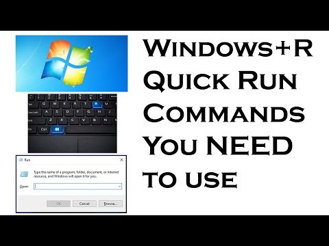 Useful Windows + Run Quick Commands You Need to Know Part1