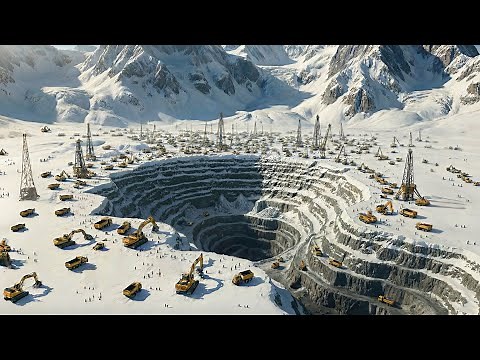How Canada Removes Billions Tons of Arctic Snow To Mine Diamonds At 500 Meters Depth Underground