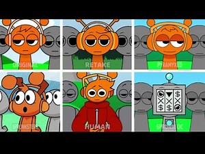 ALL Best Reaction Sprunki - Original VS Retake VS Pyramixed VS Human VS Sprunksters VS New Bonus!