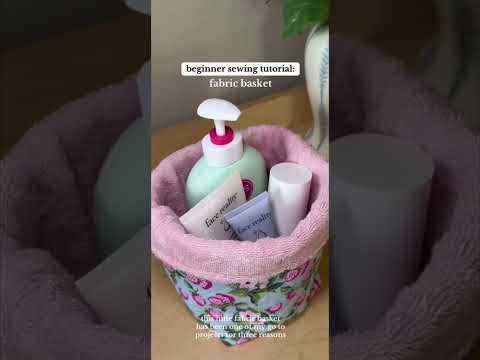 DIY Fabric Basket | Easy Sewing Tutorial with Pattern