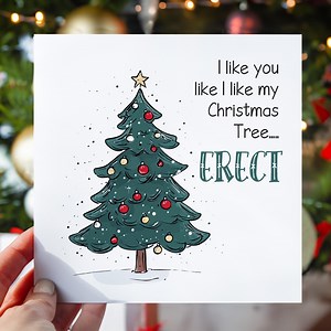 Funny Christmas Card - Rude Funny Christmas Card With Personalised Message Inside, Humorous Christmas Card - Etsy UK