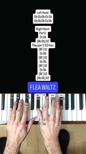 #piano #pianotutorial #fleawaltz #fleawaltzpiano #easypiano #flohwalzer | Dariodaversapiano