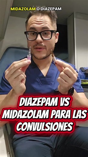 Manejo de las convulsiones en el prehospital 🧠🚑 ✔️ Si tienes alternativa, utiliza el Midazolam, es el que ejerce acción más rápido, efectivo, duradero y además, puedes administrarlo vía IM 💉 #medicina #paramedico #prehospitalario #ambulancia #ambulance