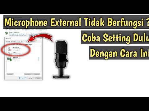 Cara Setting Microphone External Di Laptop Atau PC
