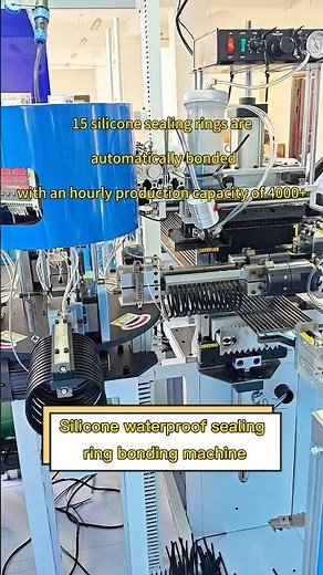 Silicon waterproof sealing ring bonding machine.#sealringbondingmachine#oring #silicone #rubber