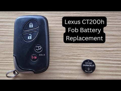 How To Replace or Change Lexus CT200h Remote Key Fob Battery 2010 - 2015