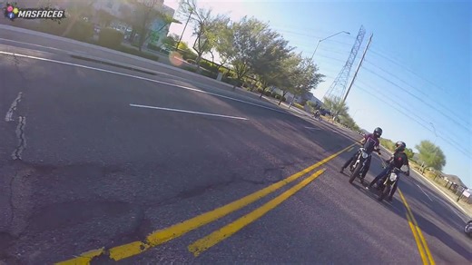 Rider experiences embarrassing moment when mini bike dies at busy intersection