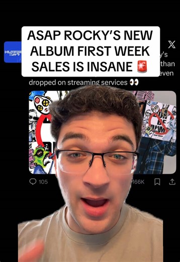 ASAP ROCKY’S FIRST WEEK NUMBERS ARE STARTING TO COME IN… and they are CRAZY. #asaprocky #rocky #music #rap #dontbedumb