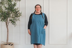 Plus Size Florist Apron, Size Large, Adult Japanese Cross Back Linen Apron, Kitchen Apron W/ Pockets, Personalized Gift - Etsy Canada