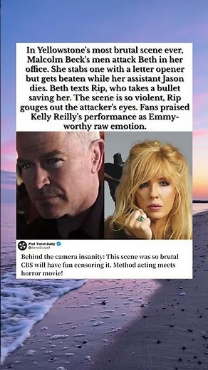 The Most Brutal Yellowstone Scene CBS Might Censor#BethDutton #Yellowstone #RipWheeler #KellyReilly