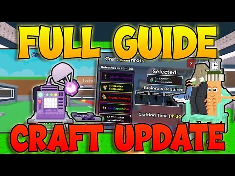Steal A Brainrot Crafting FULL UPDATE! NEW BRAINROTS + ADMIN ABUSE!
