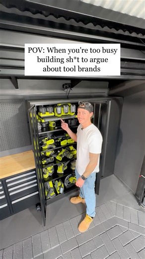 I Turned a Cabinet Into the Ultimate Ryobi Charging Station