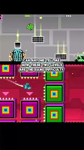 How is these two levels the same difficulty??? #gd #geometrydash #deadlocked #gddemon