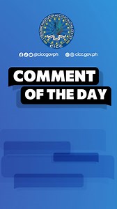 💬 Comment of the Day! 💬 ❓ May tanong ka ba tungkol sa cybercrime? 🔍 Gusto mo bang malaman kung paano? o ano ang dapat gawin pag ikaw ay nabiktima? 📢 o may gusto ka lang i-sumbong? 💡 I-comment mo na yan dito! #CICC #CommentOfTheDay #TanongMoKayCICC See less | Cybercrime Investigation and Coordinating Center - CICC