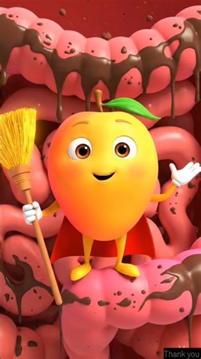 When Guava & Mango Become Digestive Superheroes #ai #health #cartoon #youtubeshorts #shorts