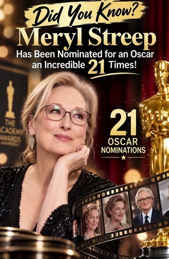 Meryl Streep’s Incredible 21 Oscar Nominations