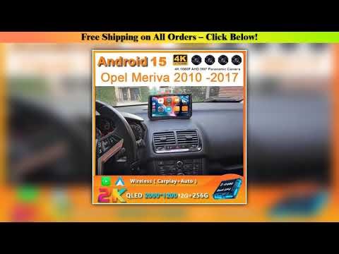 2Din Android 15 Car Radio For Opel Meriva 2010 2011 2012 2013 2014 2015 2016 2017 Multimedia Video