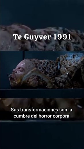 The most grotesque transformation of the 90s: The Guyver (1991) #bodyhorror #sciencefiction #guyver