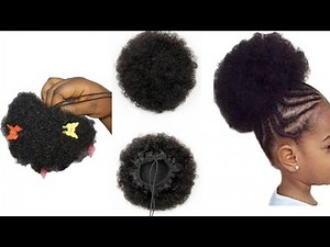 DIY || How make afro drawstring ponytail for both Adults and kids