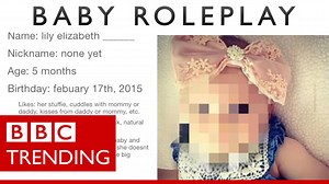 292K views · 211 reactions | Role-playing with photos of other people's children If you have ever posted a picture of your child online, the role-playing game #BabyRP may make you double check your privacy settings. | BBC Trending | Facebook