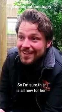 Lynx's first time outside since being rescued from the war in Ukraine!