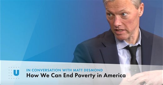 Urban Institute research supports this: Various structural factors—not personal choices—have contributed to people’s inability to meet their basic needs, have a stable home, and be financially secure. Learn more from our conversation with sociologist Matt Desmond about ending #poverty in America. Watch @ https://urbn.is/48mep0P | Urban Institute