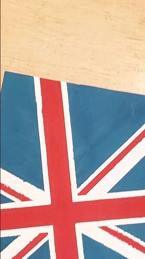 😲 How to draw the UK flag 🇬🇧 🖌