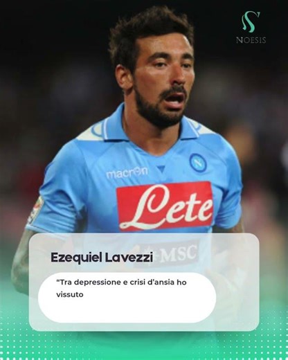 Ezequiel Lavezzi: tra depressione e ansia è arrivato anche a farsi del male.