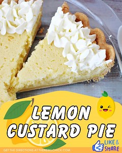This Lemon Custard Pie is a delightful summer dessert recipe that's...