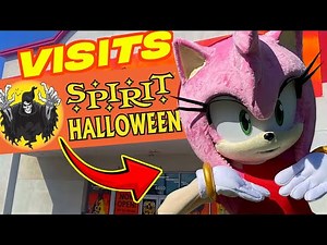 Amy visits to Spirit Halloween