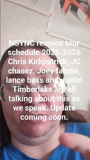 NSYNC reunion tour is coming soon to begin 2025 and 2026 stay updated. #nsync