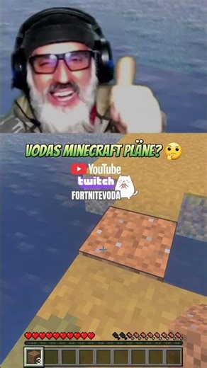 Voda's Minecraft plans? 🤔😅